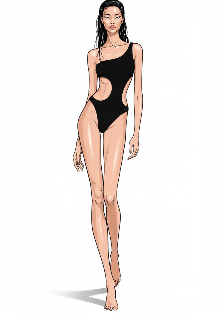 Fashion croqui sketch