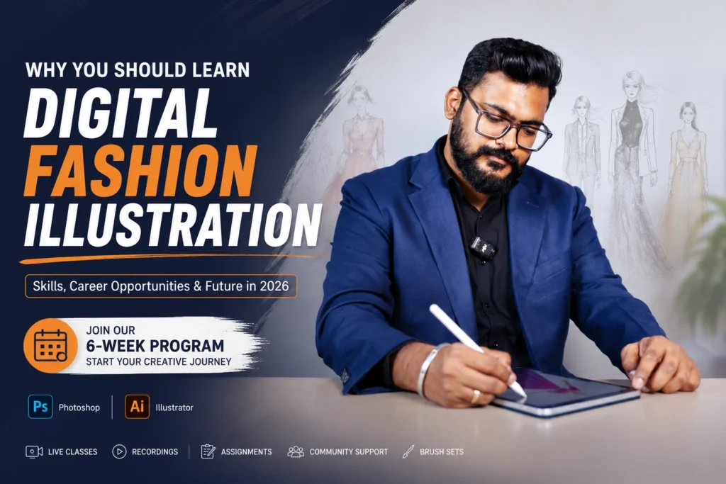 Why learn digital fashion illustration - digital fashion illustration course
