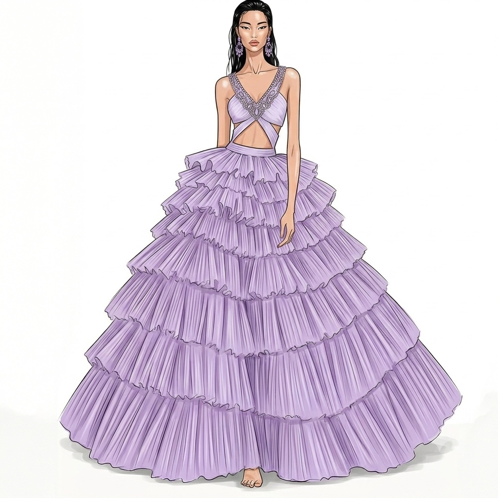 iPad and Procreate fashion illustration